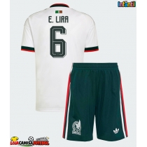 Camisa de Futebol México Erik Lira #6 Equipamento Secundário Infantil Mundo 2026 Manga Curta (+ Calças curtas)